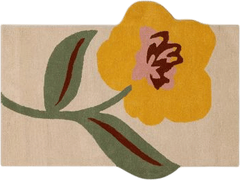 flower shaped rug