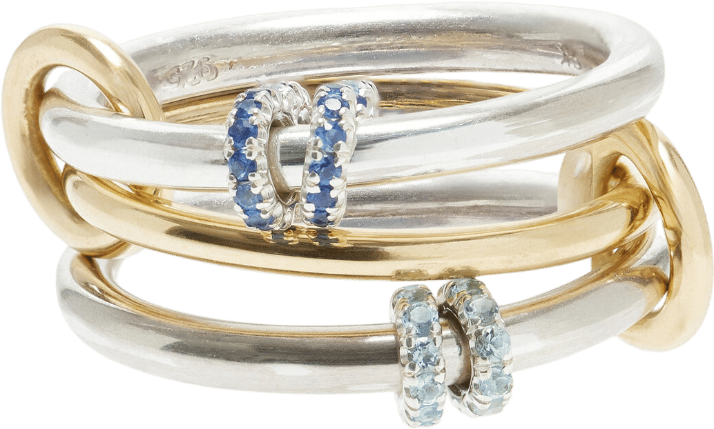 Spinelli Kilcollin La Isla 18K Yellow Gold Jovie Bleu Ring