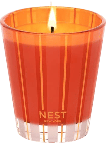 nest pumpkin candle