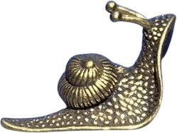Vintage Brass Snail Figurine