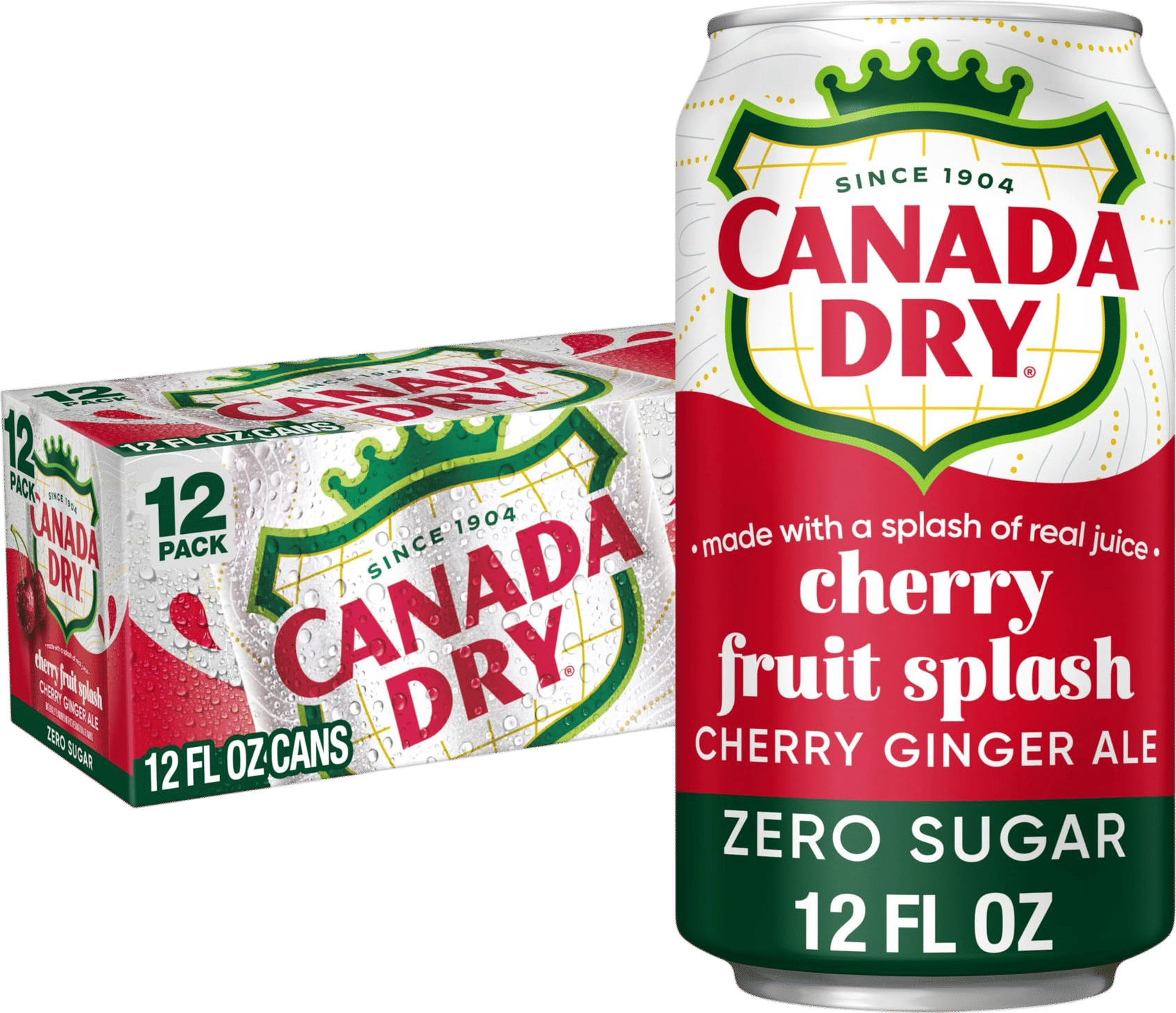 Canada Dry Cherry Fruit Splash Zero Sugar