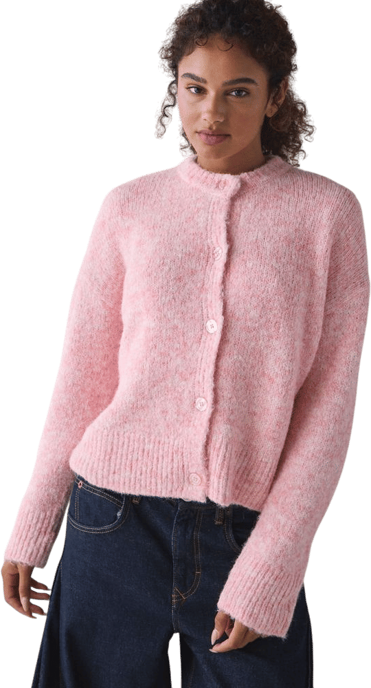 BDG Becca Brushed Knit Oversized Cardigan