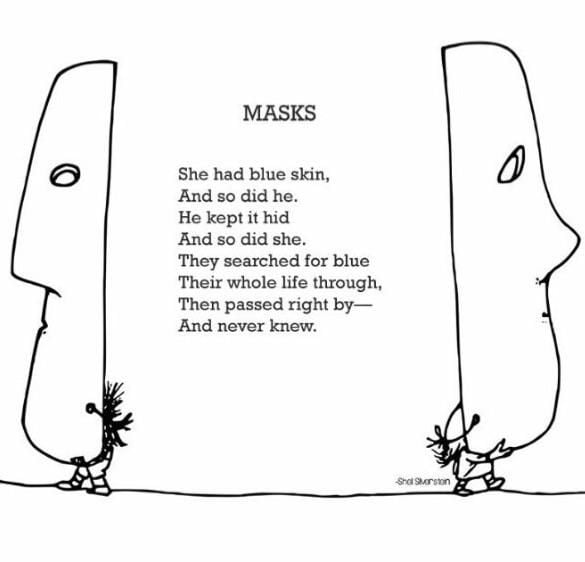 “Masks” by Shel Silverstein