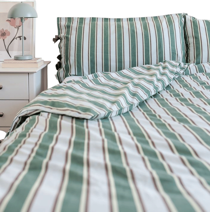 Cotton Duvet Cover - Tailored Stripe
