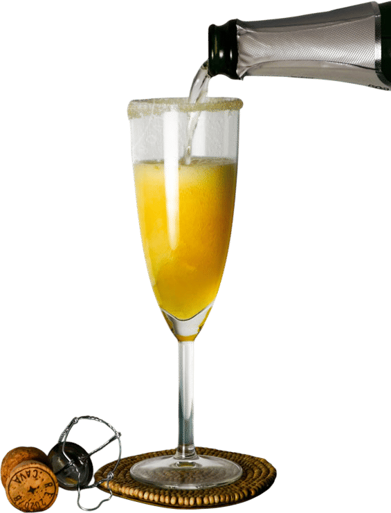 Sparkling Saffron Cocktail