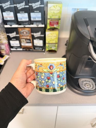using your fun mugs at the office