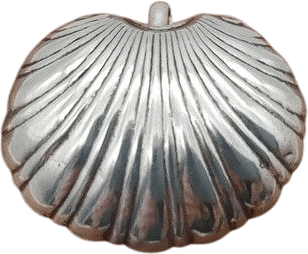 Vintage Taxco Signed Los Ballesteros Sterling Silver Shell Pendant