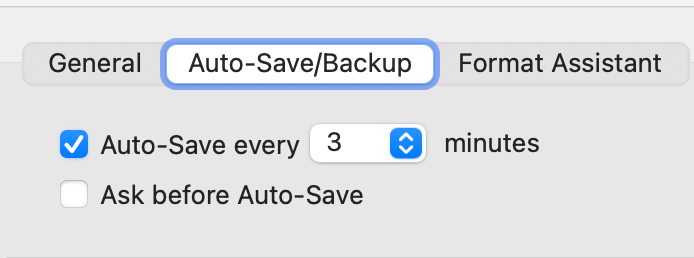 AUTO SAVE