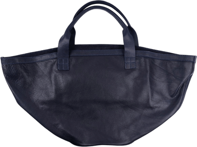 Circle Bottom Leather Carry All