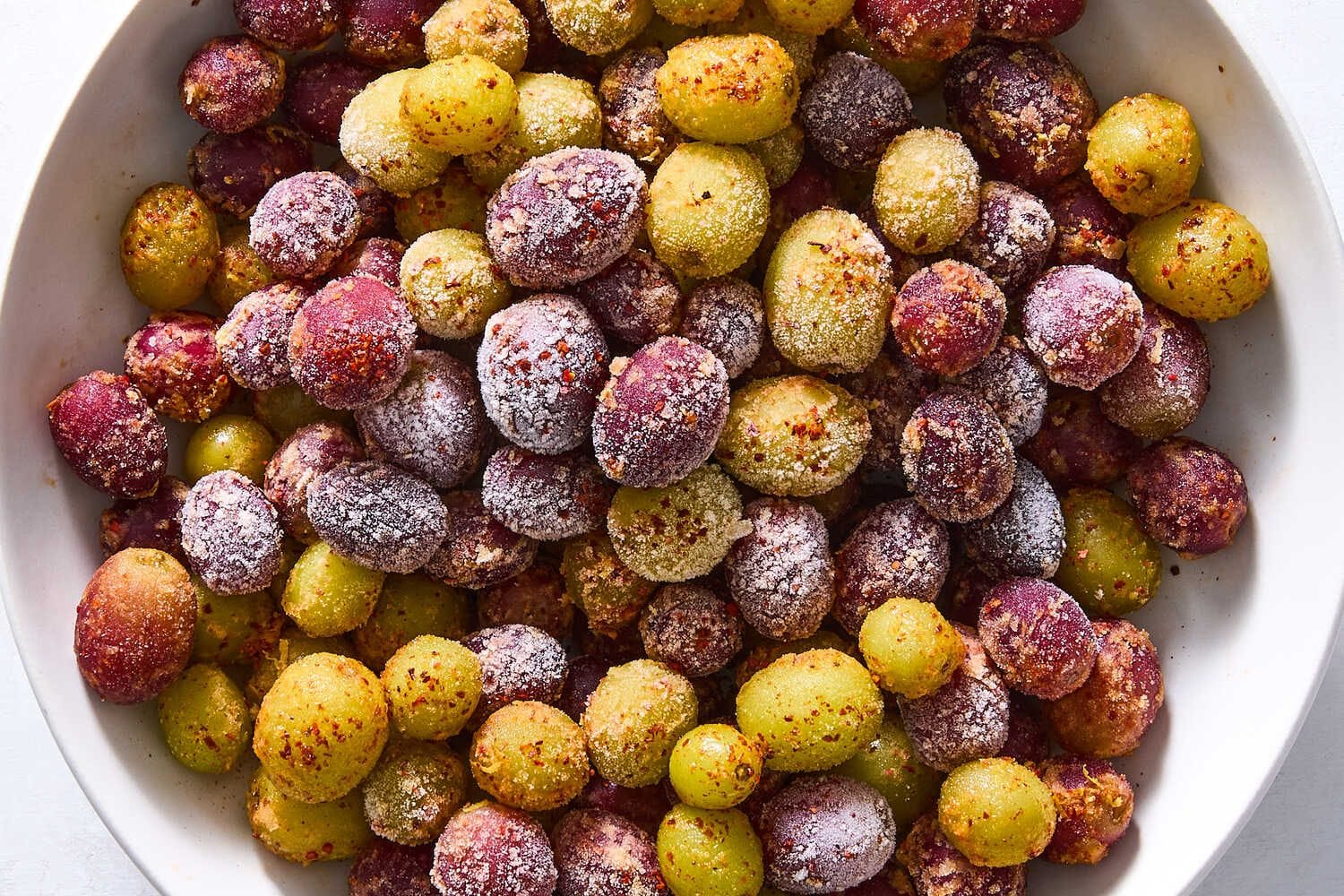 Sweet and Salty Frozen Grapes