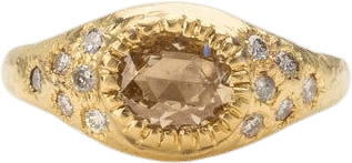 Champagne Diamond Ring
