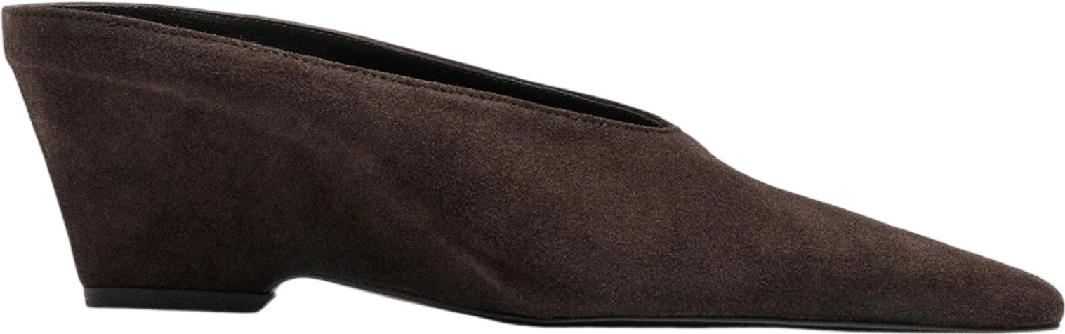 Massimo Dutti Leather Slingback Heel Shoe