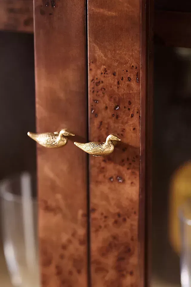 Mallard Duck Brass Knob