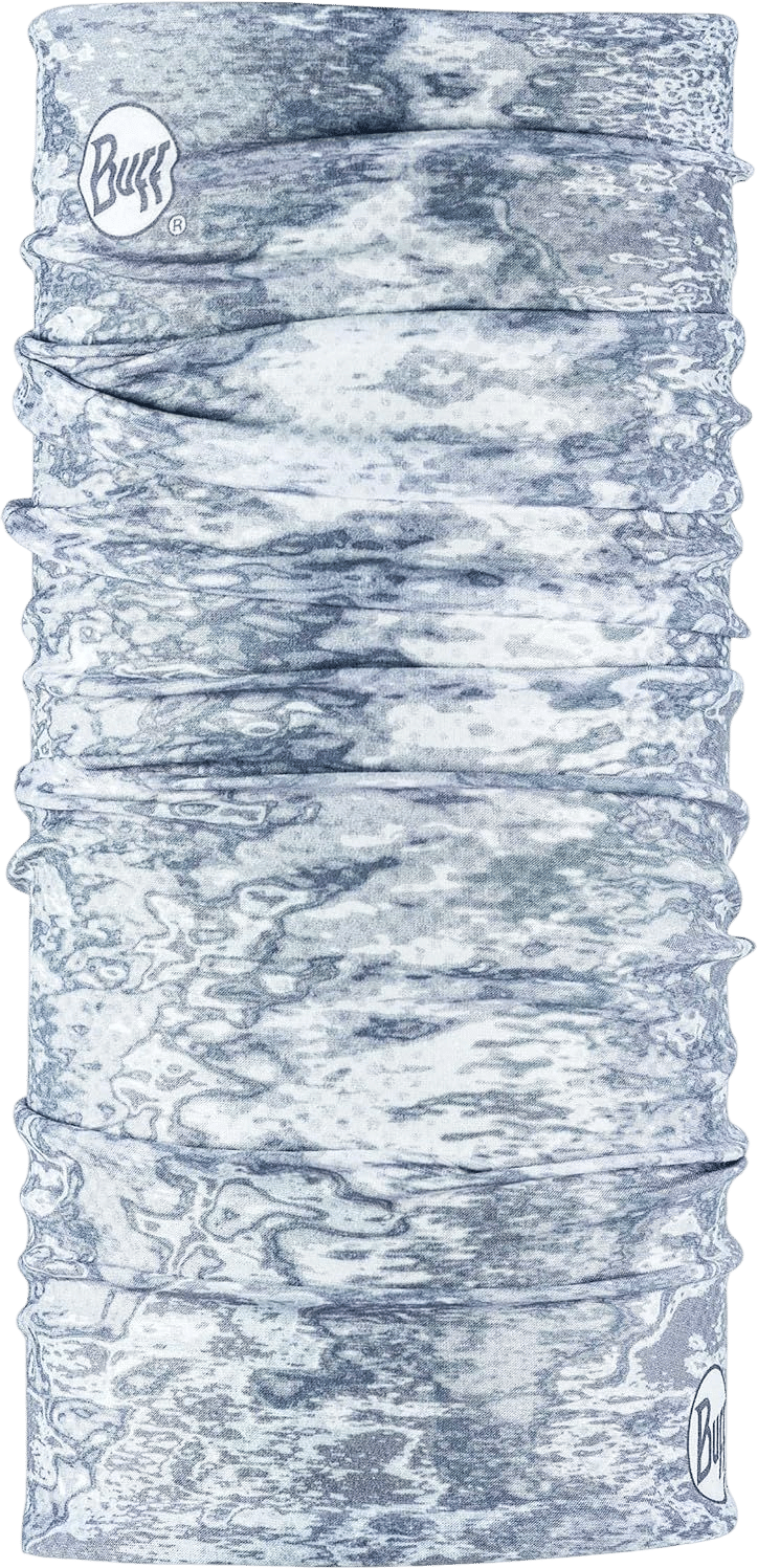 BUFF CoolNet UV Neck Gaiter (White & Grey)