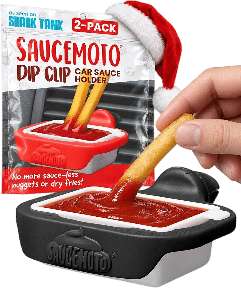 Saucemoto Dip Clip (2 Pack, Black)