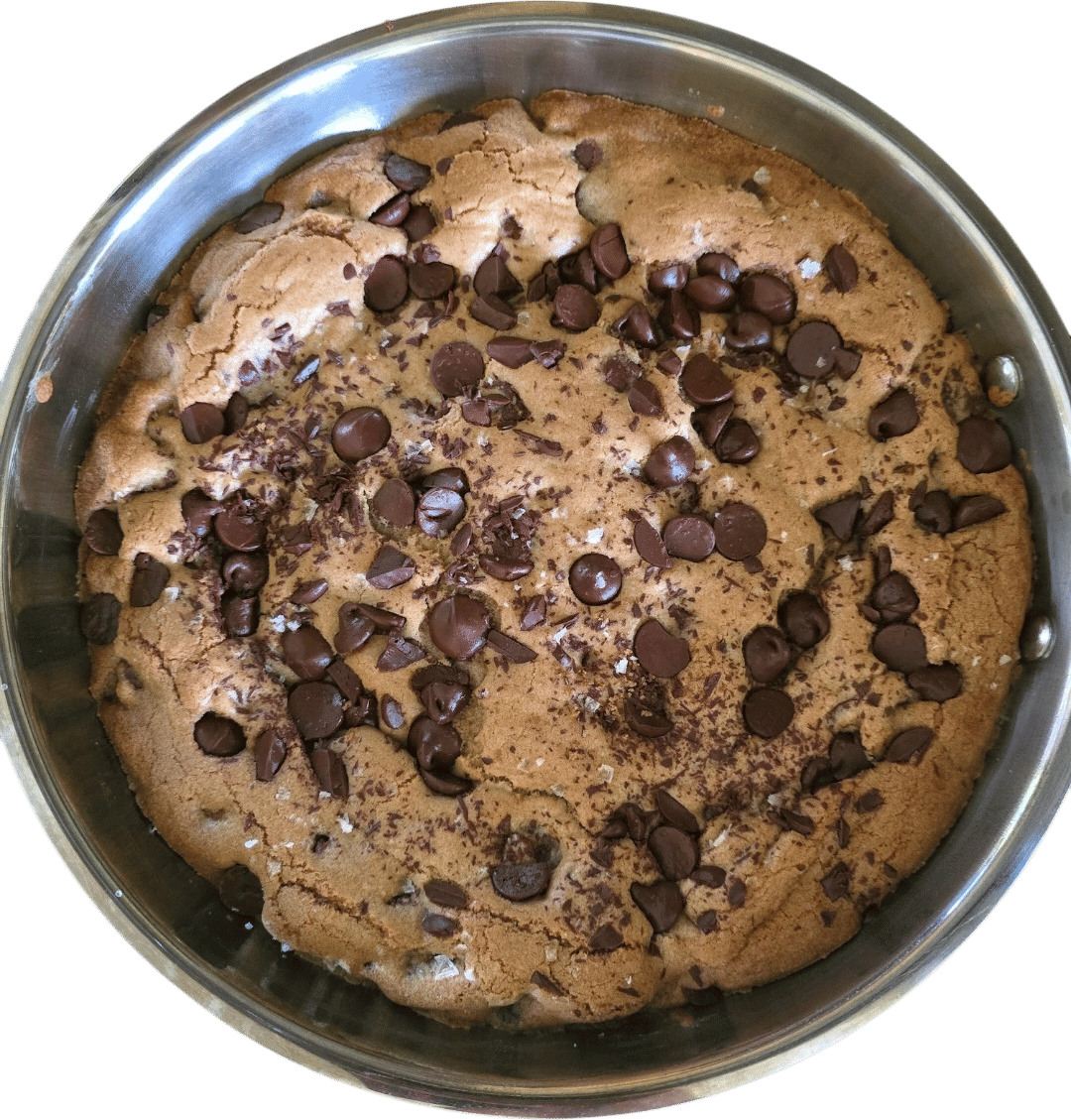 Giant Chocolate Chip Skillet Cookie