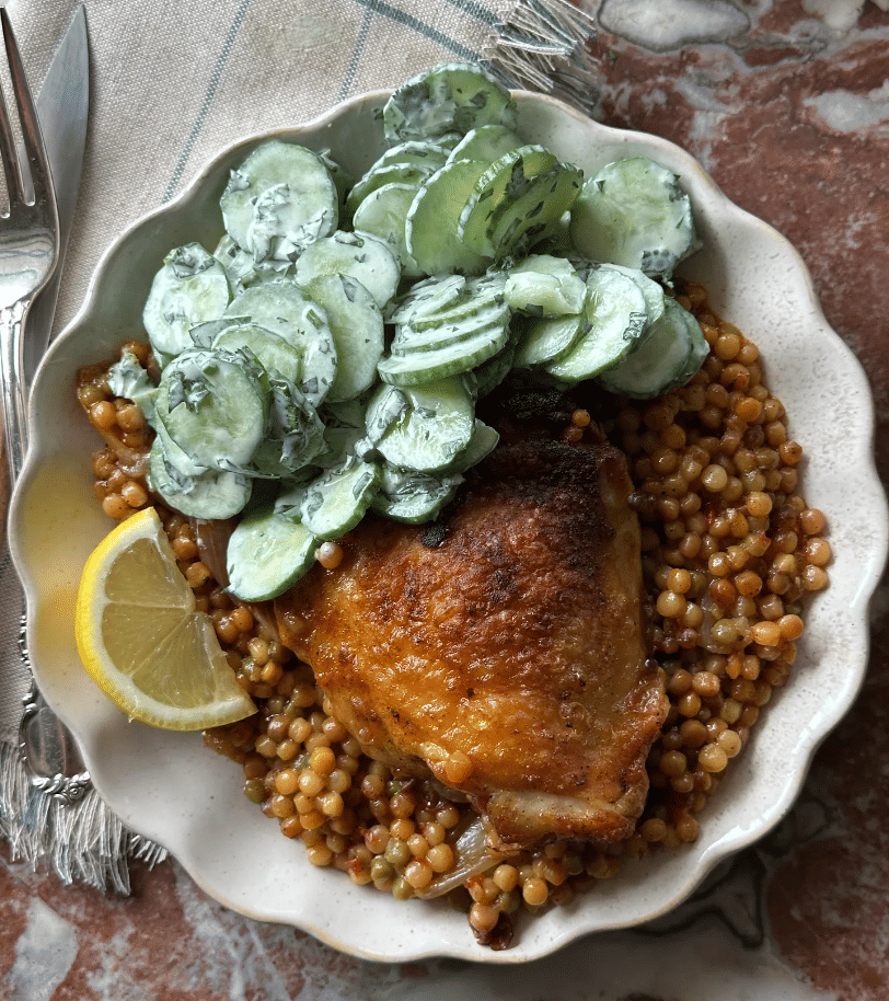 One Pot Harissa Chicken and Couscous