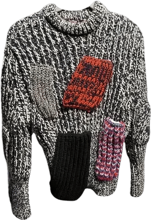 Wool sweatshirt Raf Simons Multicolour size M International in Wool - 58152761