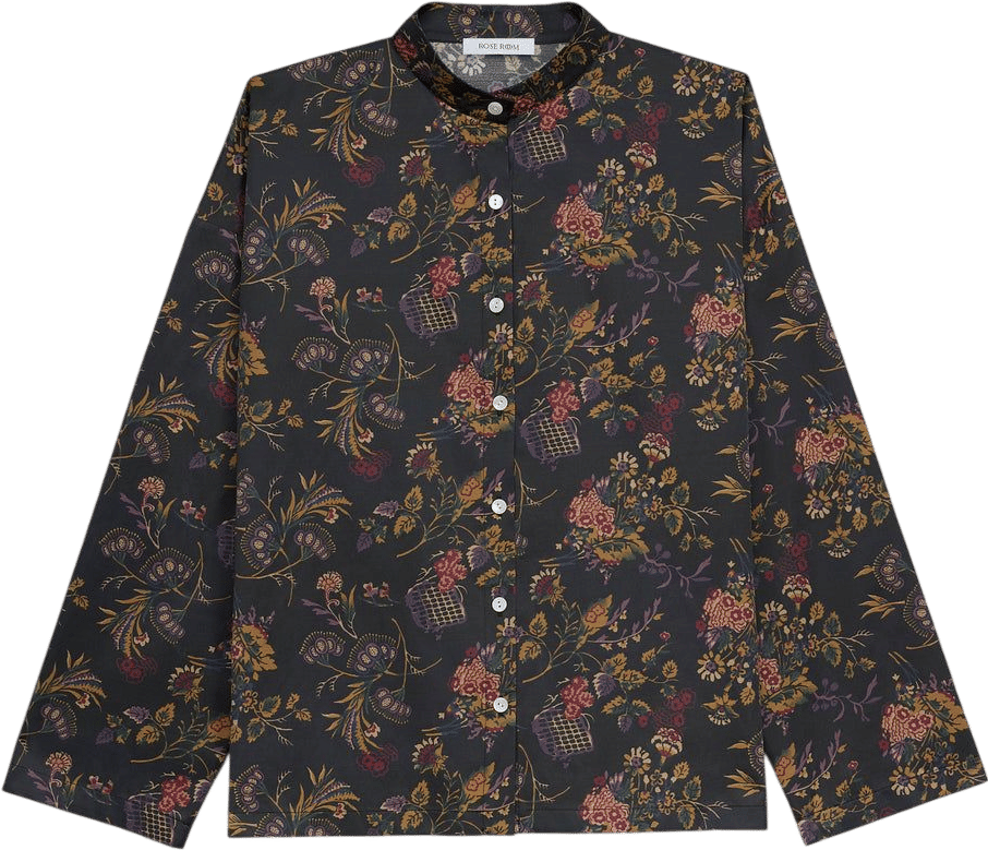Rose Room Silk-Cotton Drop-Shoulder Top