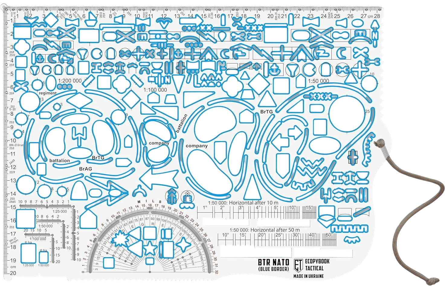 Ecopybook Tactical Map Marking Stencil