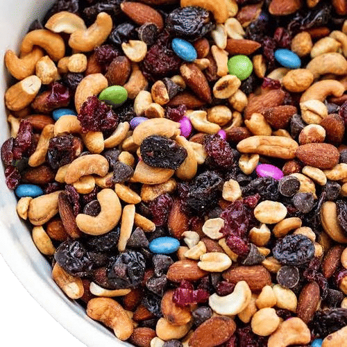 trail mix! scarce chocolate to nuts ratio