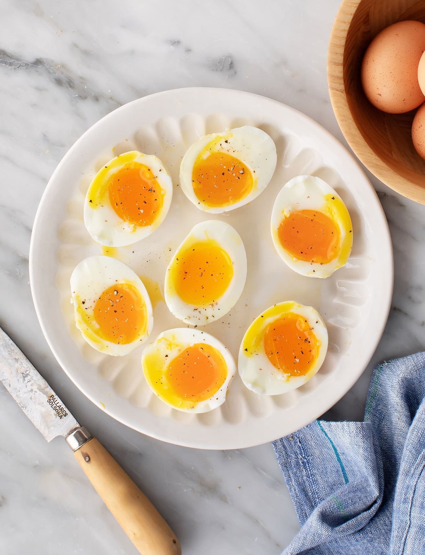 soft boiled eggs