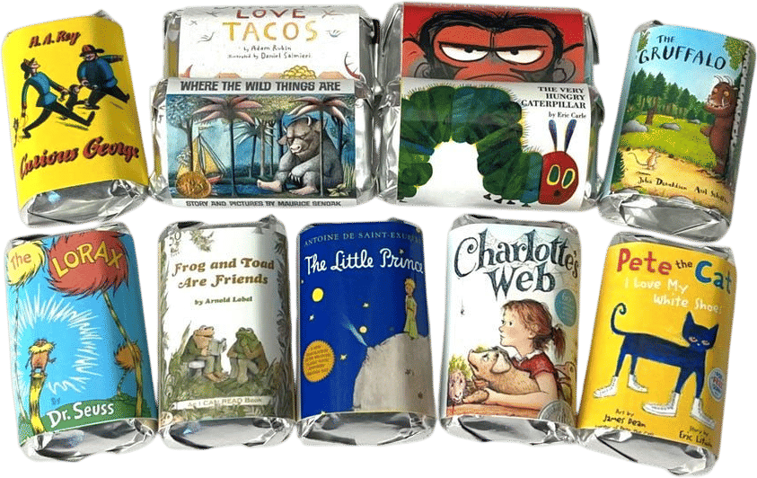 Custom Book Candy Bar Wrappers