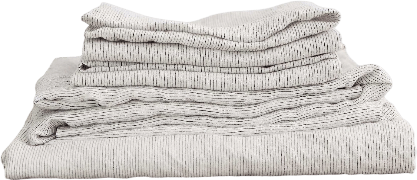 Linen Sheets - Pinstripe