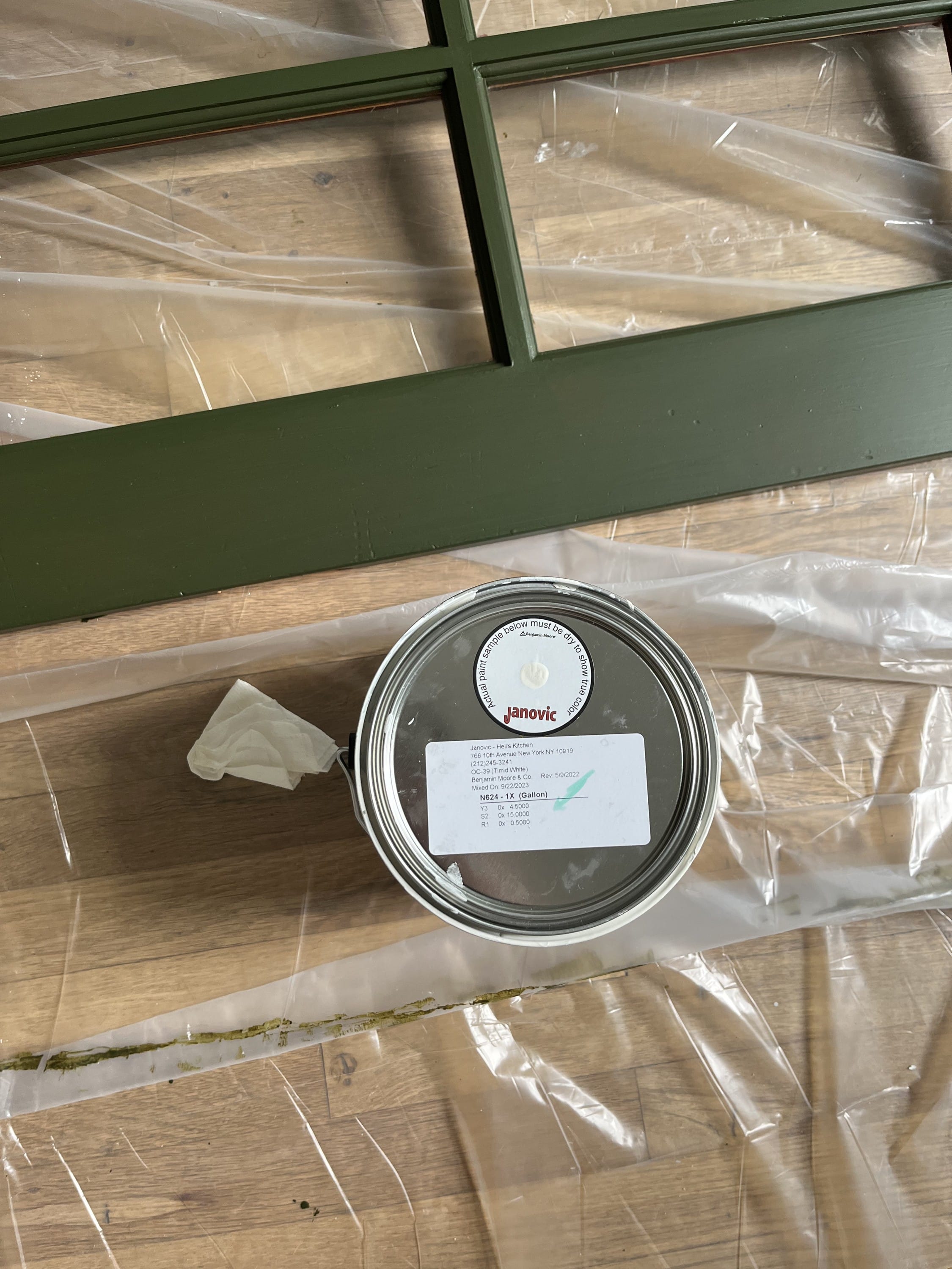 Benjamin Moore Waller Green paint