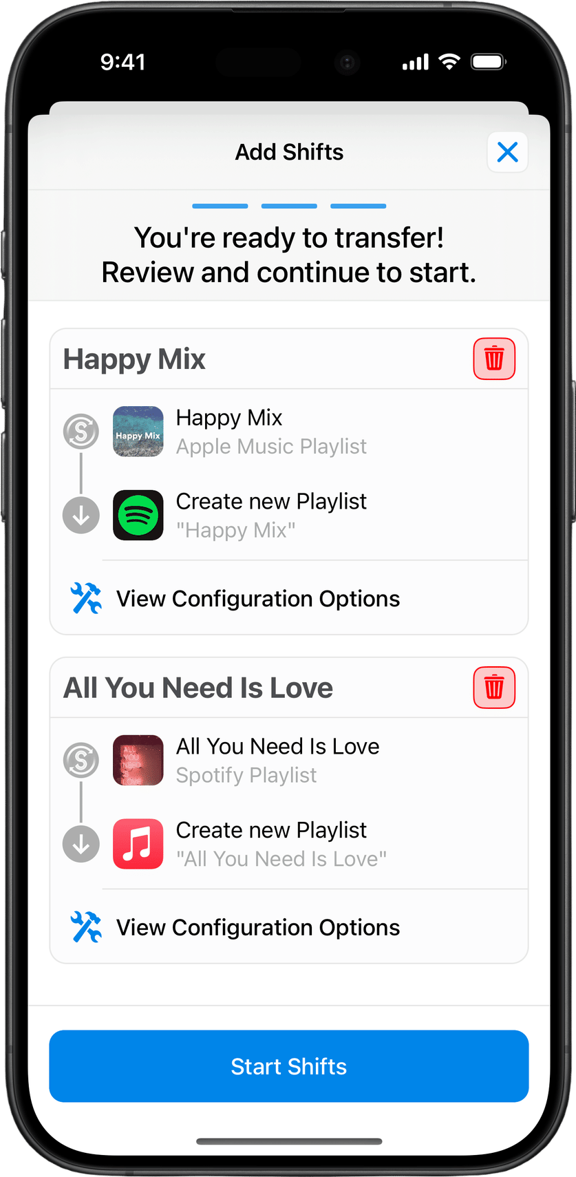 songshift app