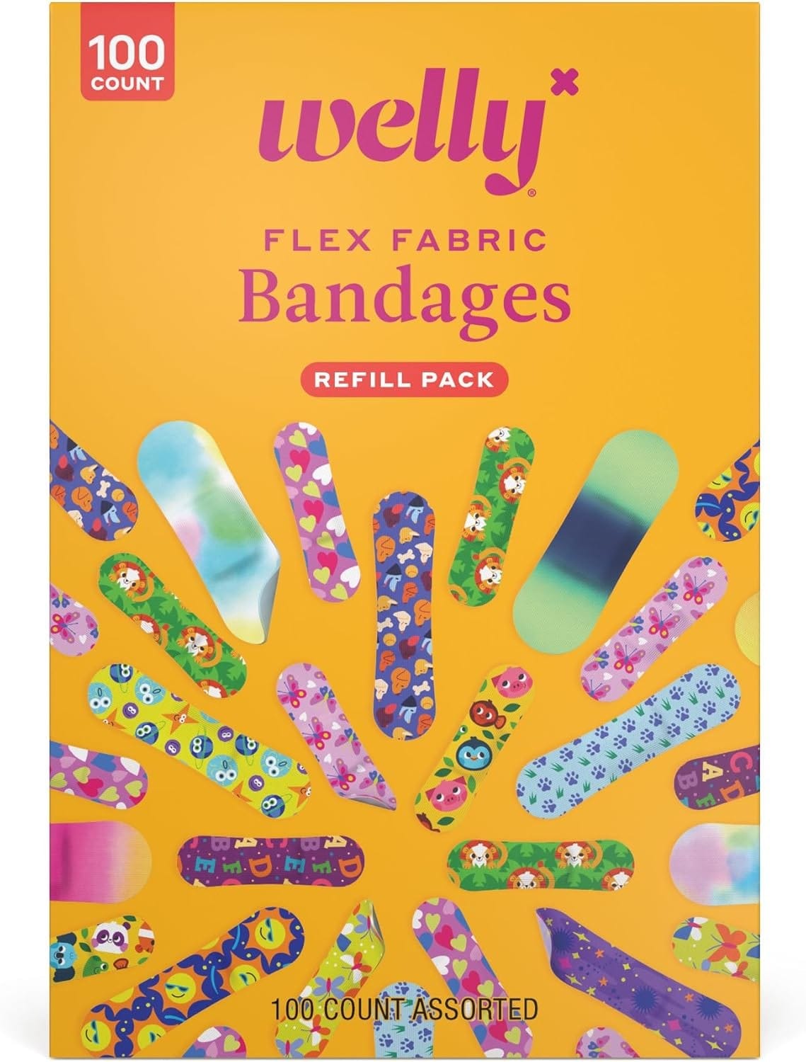 Welly Bravery Badge Value Pack Bandages - 100 Count