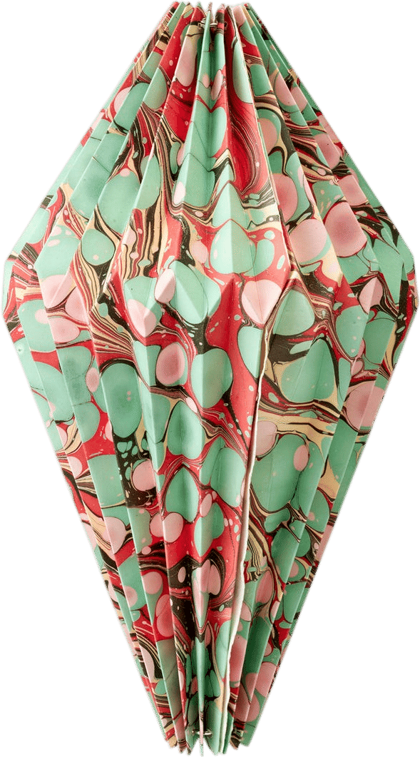 Marbled Paper Lantern