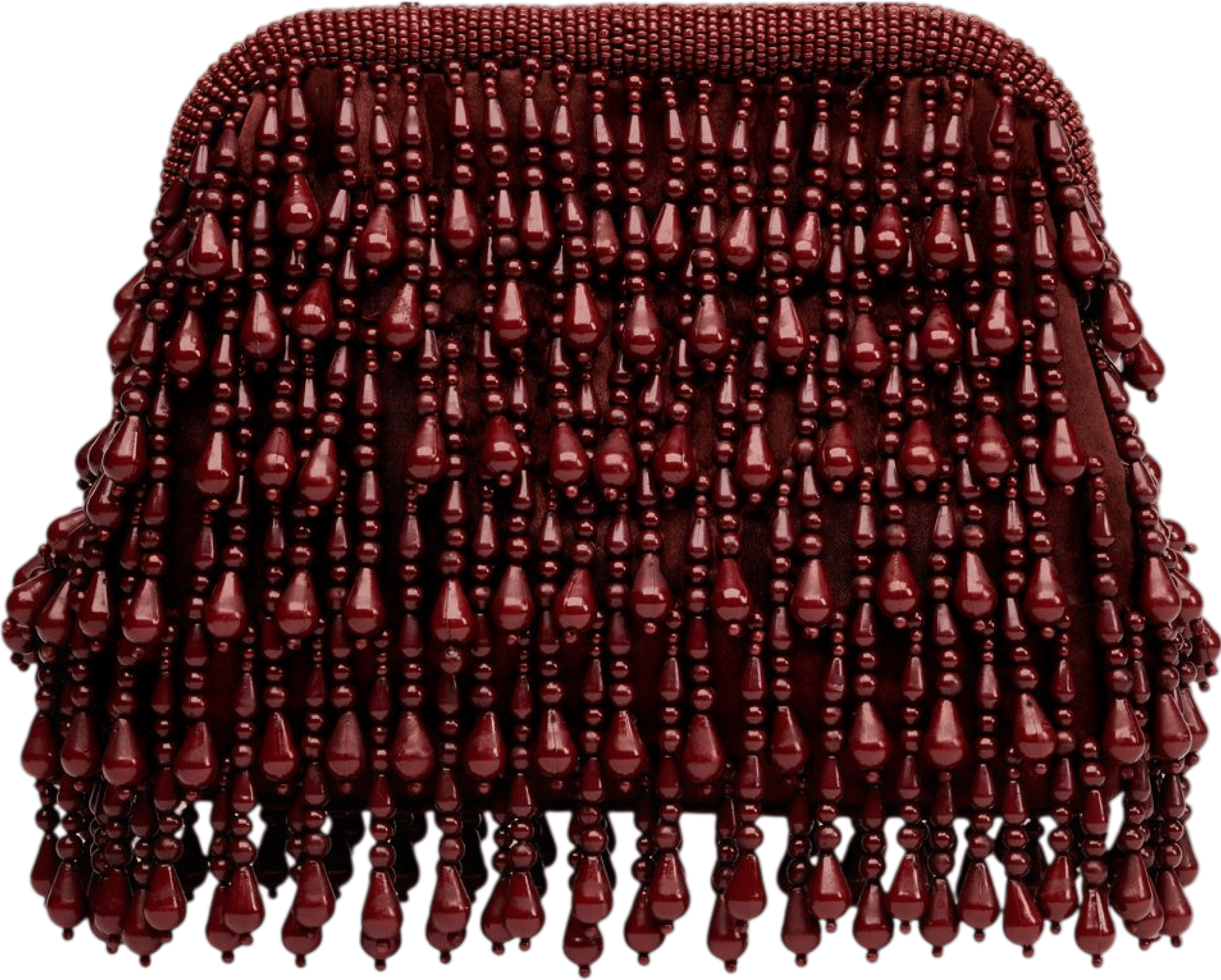Simon Miller Beaded Drop Clutch In Chocolate