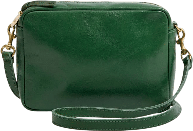 Clare V. Midi Sac in Evergreen Rustique