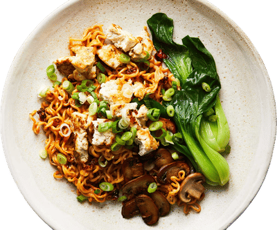 Spicy Mushroom and Tofu Mazemen Recipe