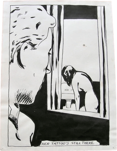 Raymond Pettibon Original Drawing (1985)