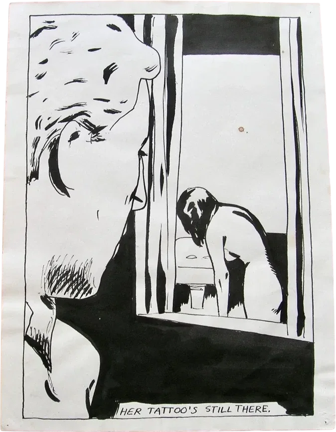 Raymond Pettibon Original Drawing (1985)