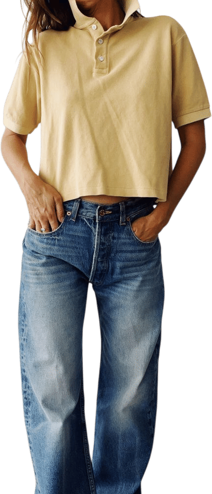 The Boxy Polo Sand