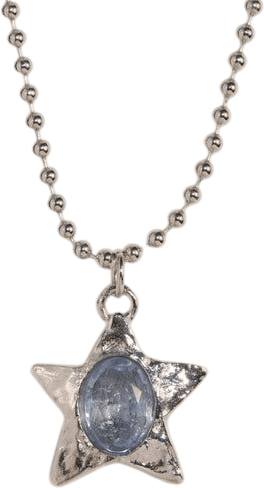 Mondo Mondo Star Pacha Necklace in Silver - Light Blue