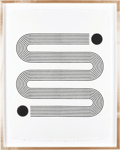 Sidewinder Woodblock Print