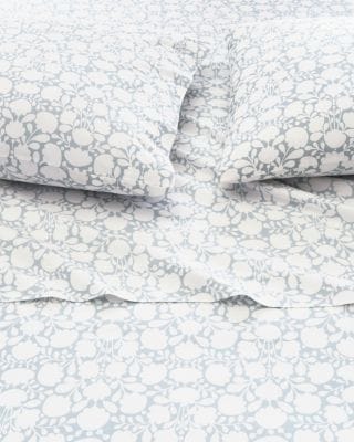 Siesta Patterned Organic-Cotton Percale Sheets