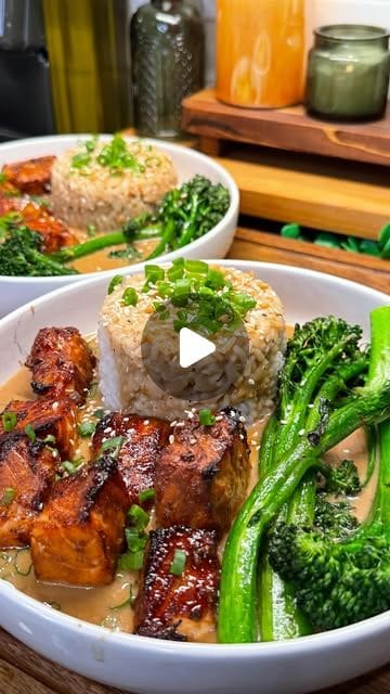 Honey Garlic Salmon & Brothy Rice Recipe