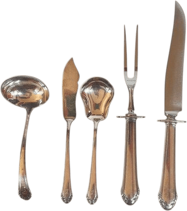 1938 Cavalier Silver Plate Serving Set