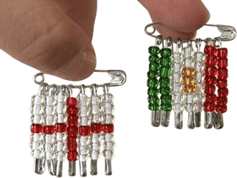 Beaded Flags for the World Cup