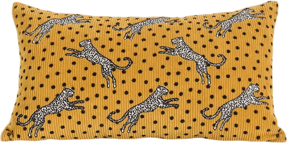 Maeve Izzy Cotton Embroidered Animal Pillow