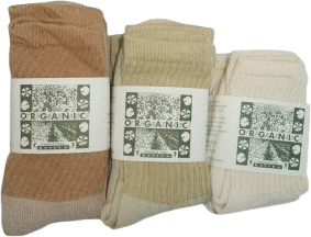 Color-grown Organic Cotton Socks (3 Pack)