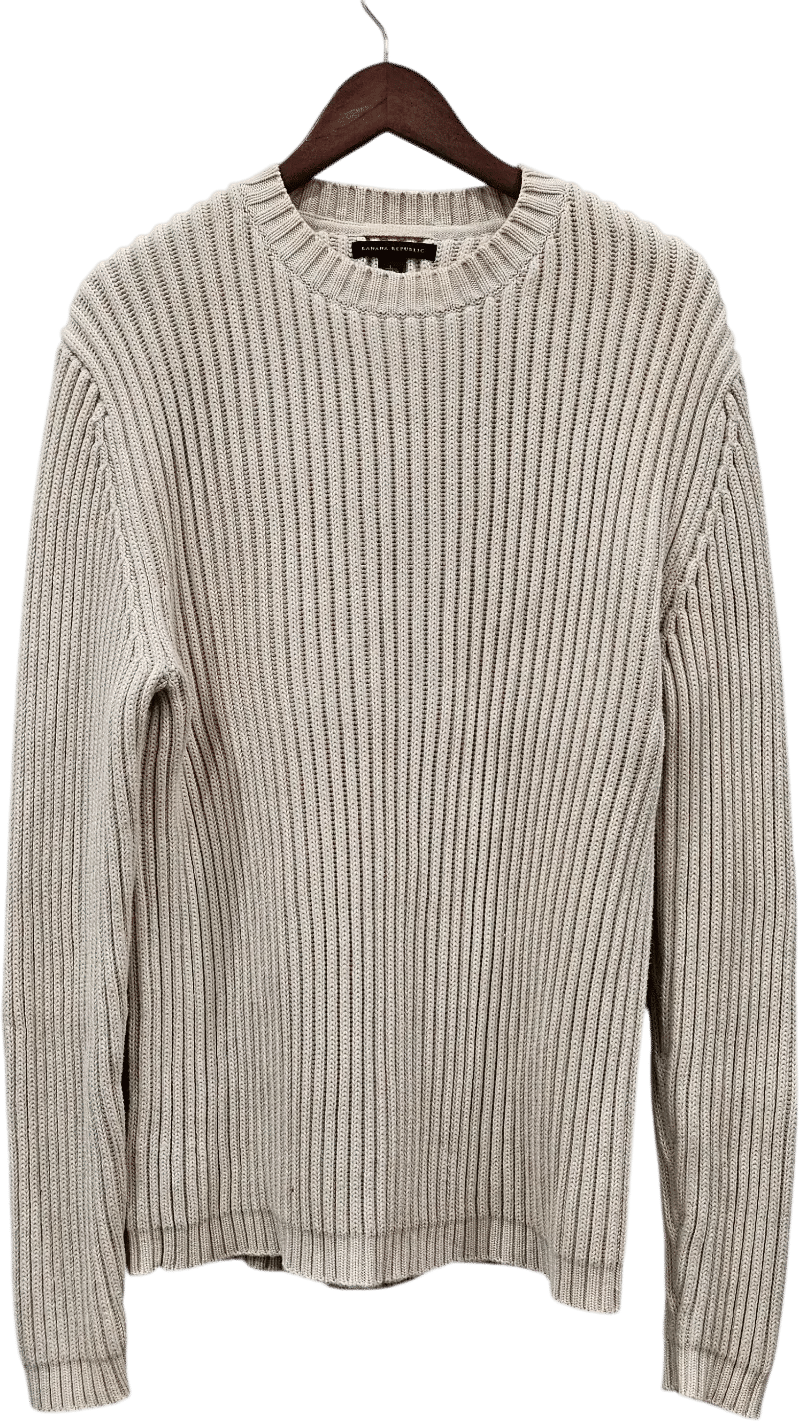 Banana Republic Fisherman Sweater Ivory