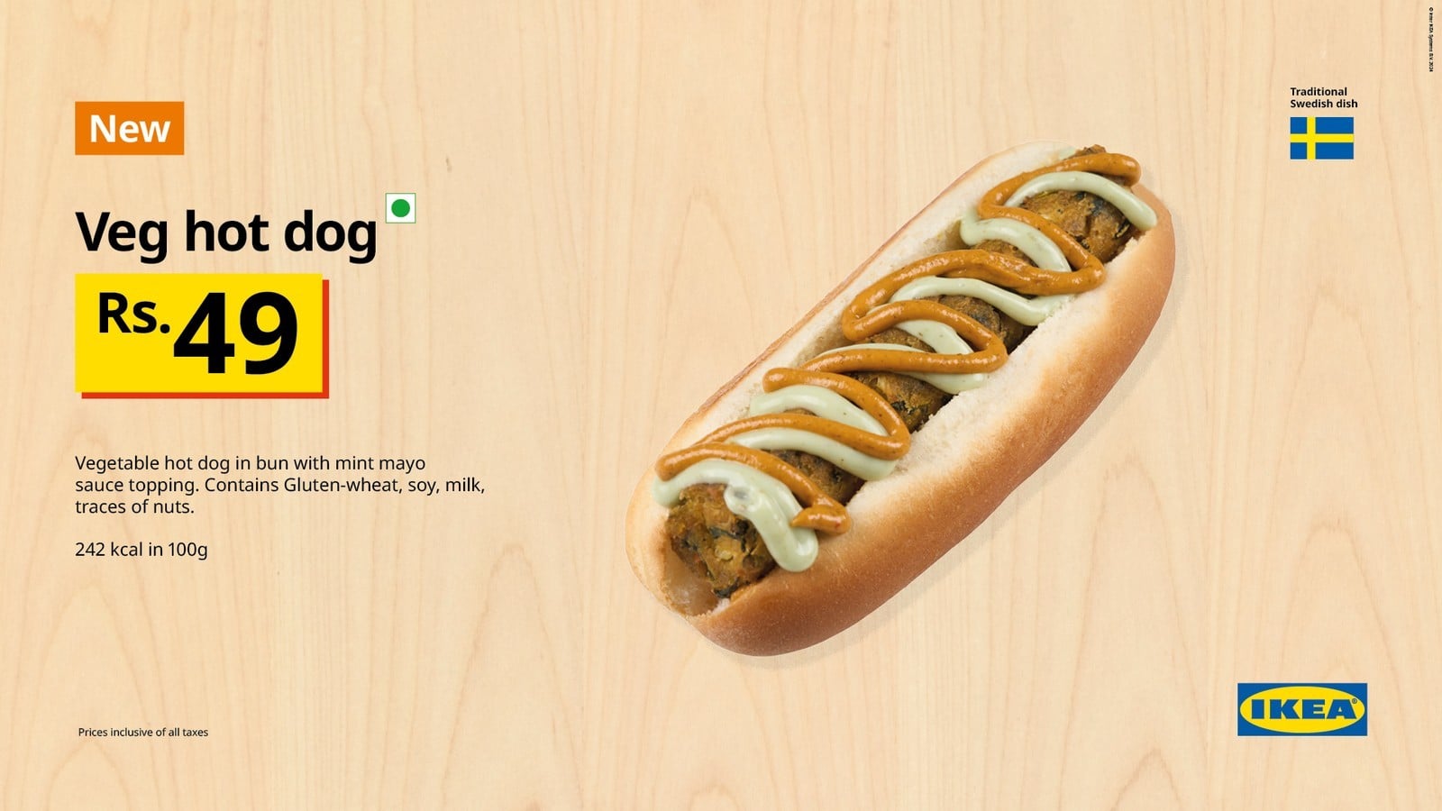 IKEA veggie hot dog