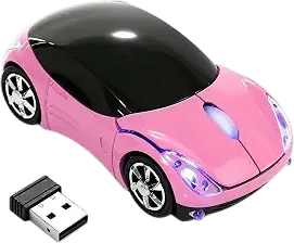 Pink Car Wireless Mouse