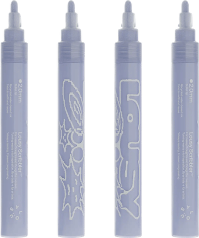 Lousy Scribbler Refillable Marker - Mellow Violet